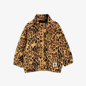 MINI RODINI LÉOPARD FLEEZE ZIP UP SWEATER AND JOGGERS 5-7Y